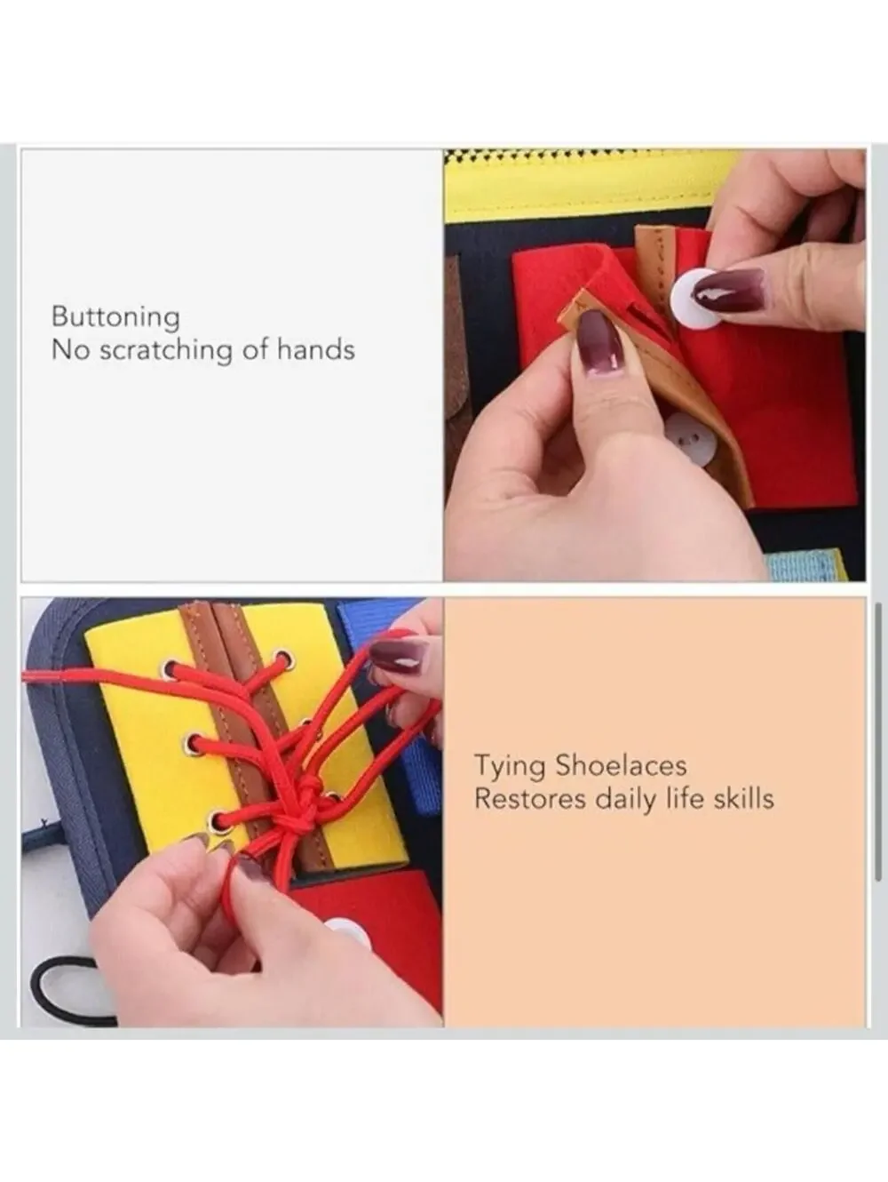 Sensory Fidget Board for Dementia Alzheimer's Patients Activity Board